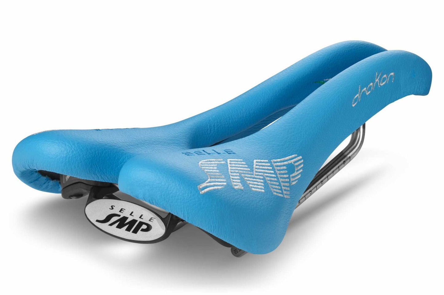 Selle SMP Drakon Saddle with Steel Rails (Light Blue)