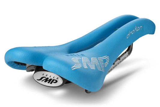 Selle SMP Drakon Saddle with Carbon Rails (Light Blue)