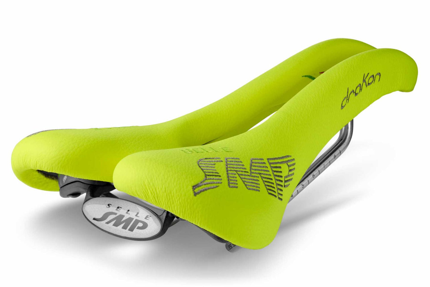 Selle SMP Drakon Saddle with Steel Rails (Fluro Yellow)