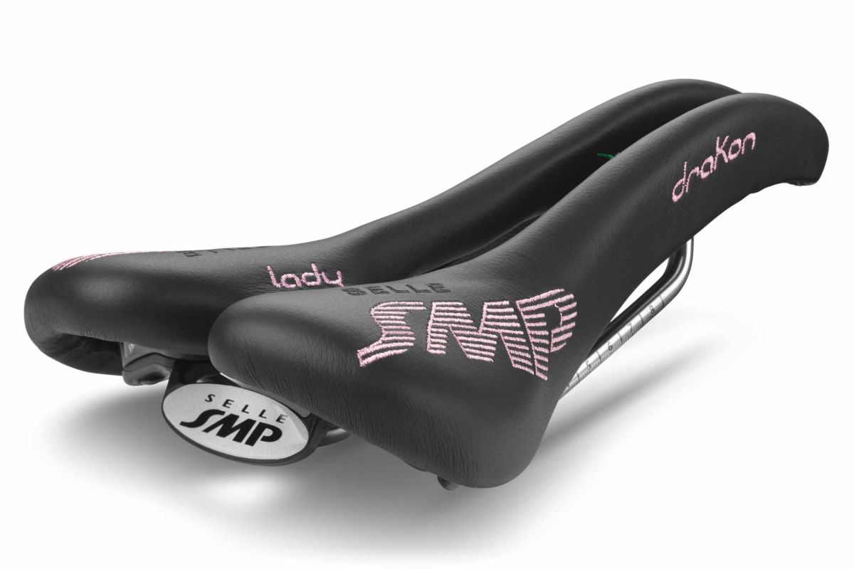 Selle SMP Drakon Saddle with Steel Rails (Lady Black)