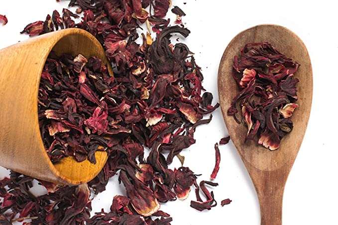 Akshit 2.5 oz. Dried Hibiscus Flowers (Flor de Jamaica) Tea | Loose Leaf Tea | Caffeine-Free | Vegan Friendly | Fleurs d'hibiscus – Antioxidant Herbal Tea
