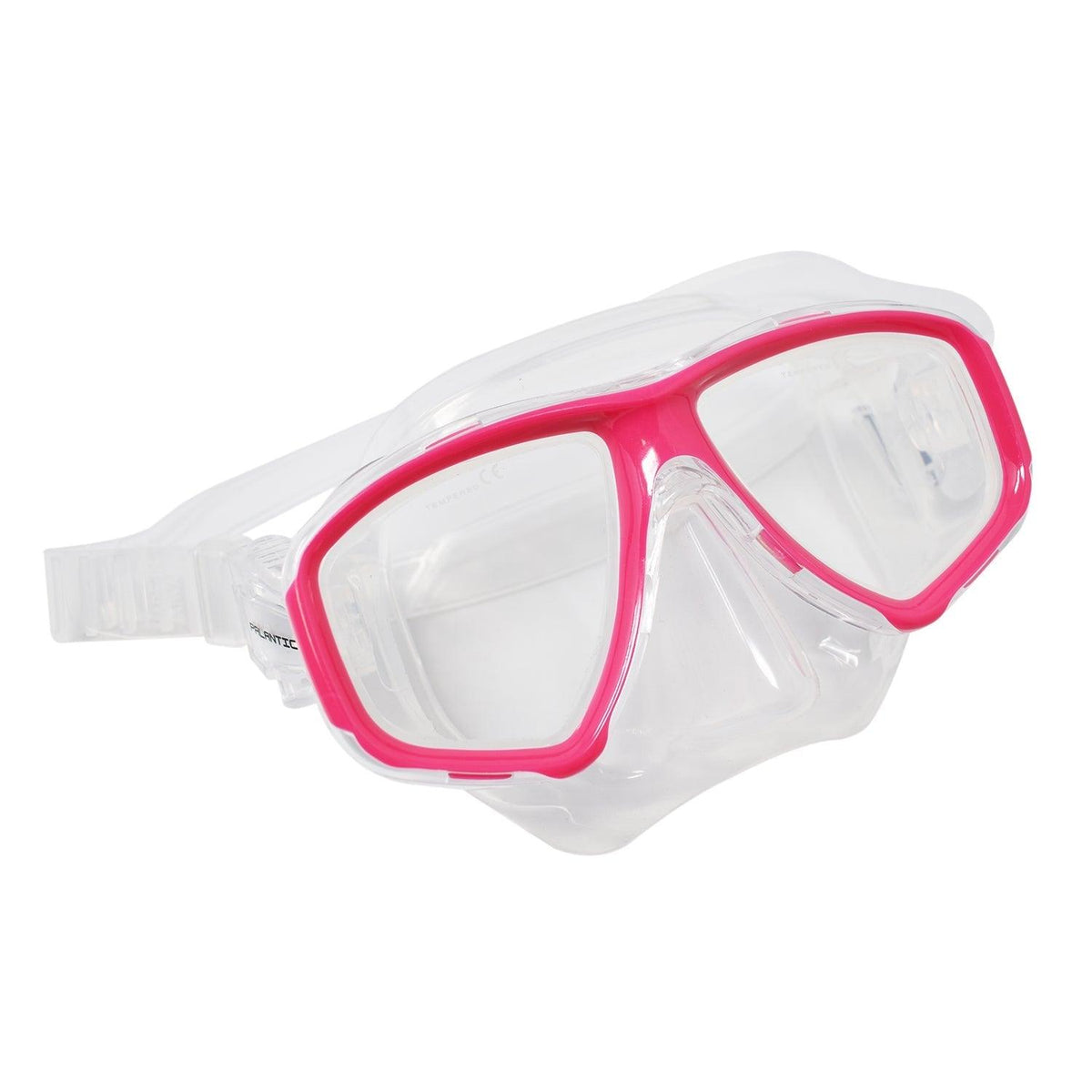 Palantic M36 Solid Pink/Clear Silicone RX Nearsighted Lenses Dive/Snorkeling Mask