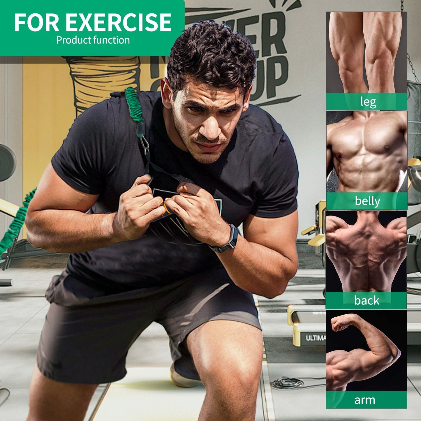 Heavy-Duty Wall Anchor Resistance Bands for Safe Home Gym Training