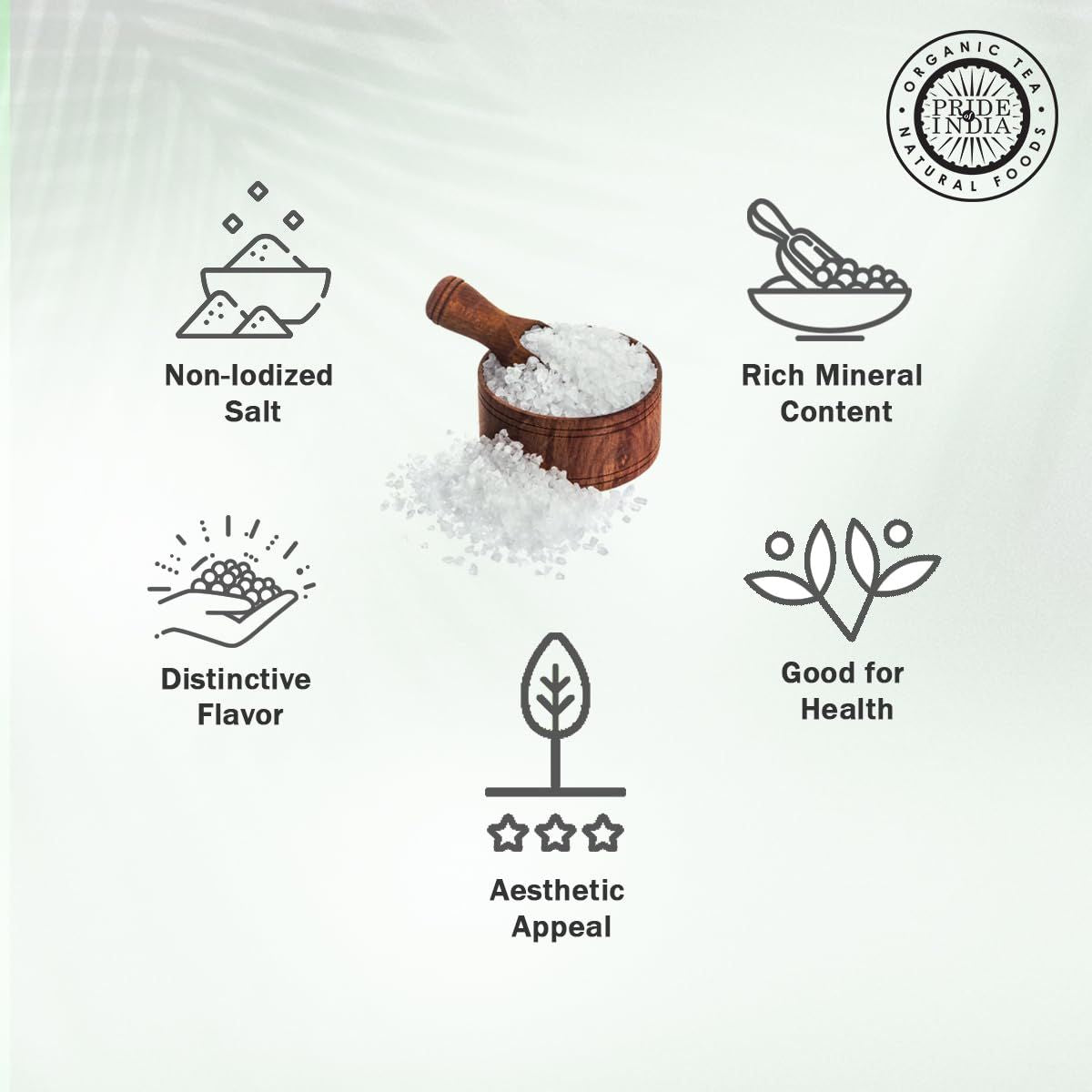 Himalayan White Salt by Pride Of India - 1lb - Rarest & Enriched W/84+ Natural Minerals- Low Sodium- Mineral Rich Nutrition and Enhanced Taste- Healthier Table Salt Substitute