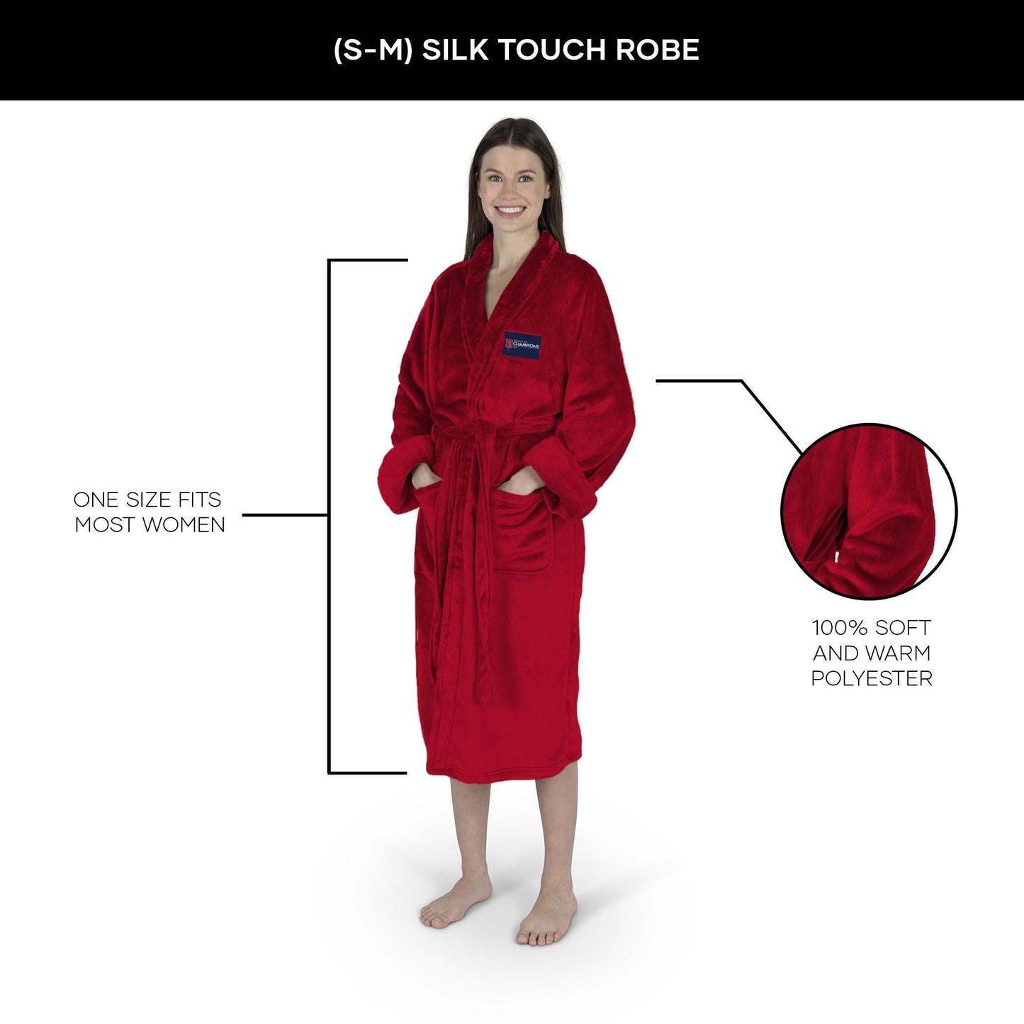Florida Panthers NHL Red Champs Silk Touch Robe S/M