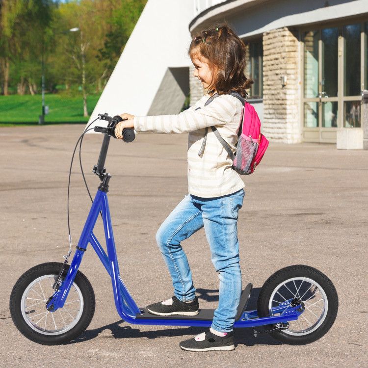 Height Adjustable hoverboard Kid Scooter with 12 Inch Air Filled Wheel