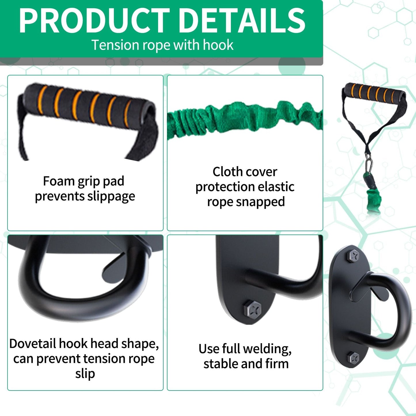 Heavy-Duty Wall Anchor Resistance Bands for Safe Home Gym Training