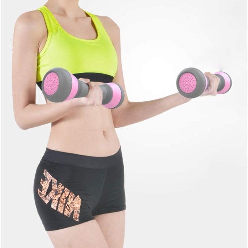 Ladies Adjustable Dumbbells Fitness Equipment Barbell Tablets Cast Iron Coated Plastic Yoga Dumbbell Plastic Dumbbells 2 Kilos to 4kilos Weight