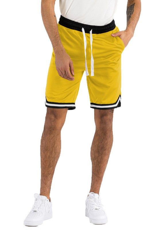 High-Performance Solid Basketball Shorts for Athletes