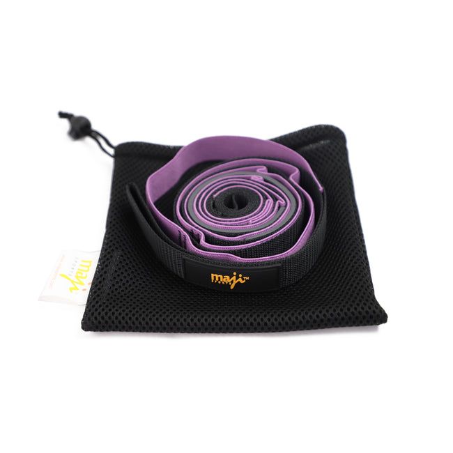 Premium Elastic Yoga Straps with 9 Adjustable Loops for Enhanced Flexibility