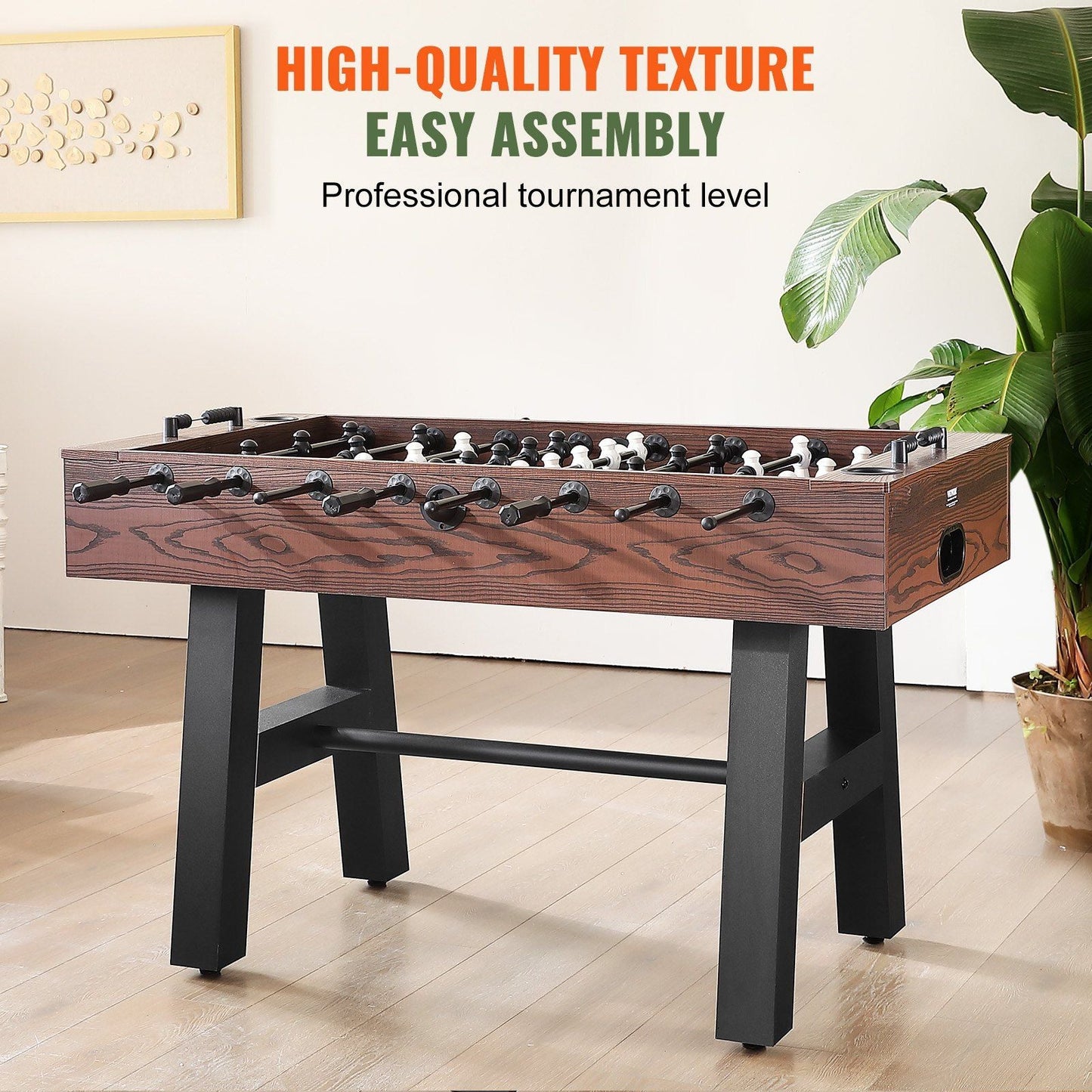 Foosball Table, 55-inch Standard Size Foosball Table, Indoor Full Size Foosball Table for Home, Family, and Game Room, Soccer with Foosball Table Set,