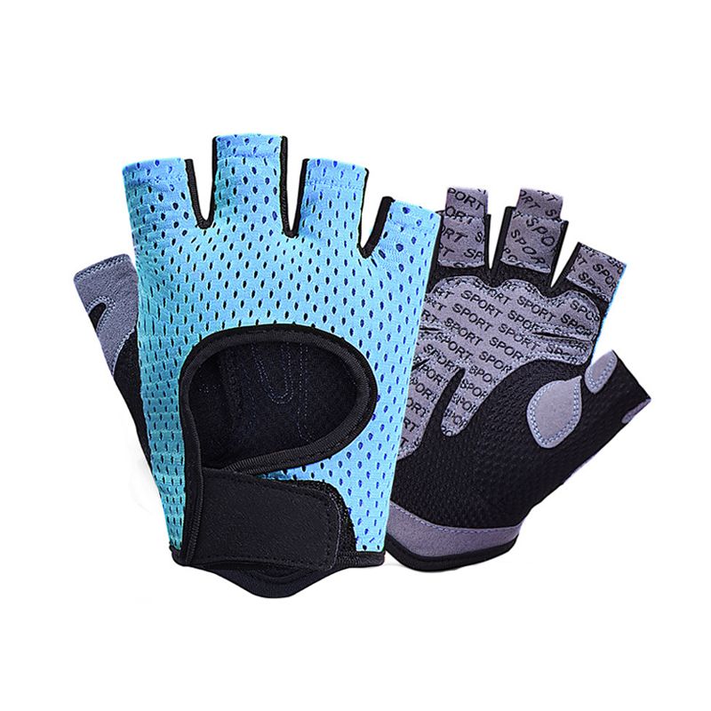 Gym Gloves, Women Yoga Weightlifting gloves Breathable Half Finger Anti-Slip Pad Bicycle Cycling Glove Sport Exercise Equipment