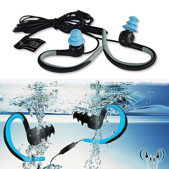 Waterproof Bluetooth Headphones with Swimmers Earbuds