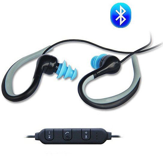 Waterproof Bluetooth Headphones with Swimmers Earbuds