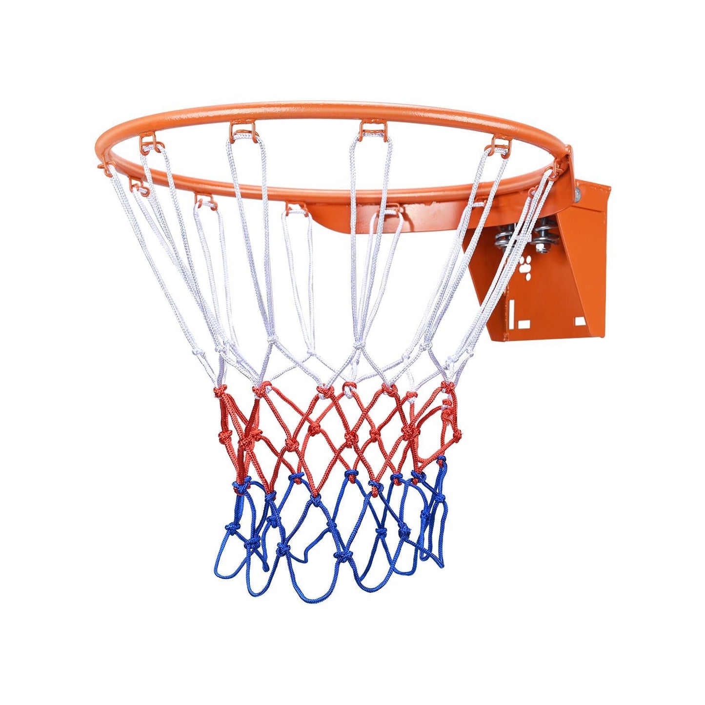 Durable Wall-Mounted Basketball Rim with Net - Indoor/Outdoor Basketball Goal
