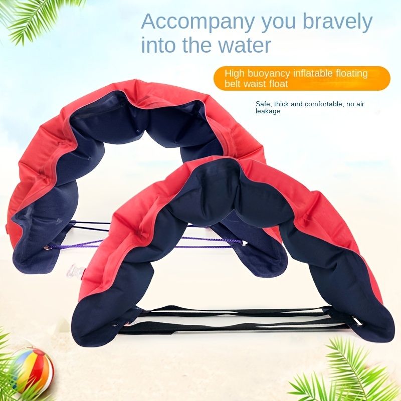 Inflatable Adjustable Swimming Belt; Swimming Training Floating Equipment For Kids And Adults Beginners