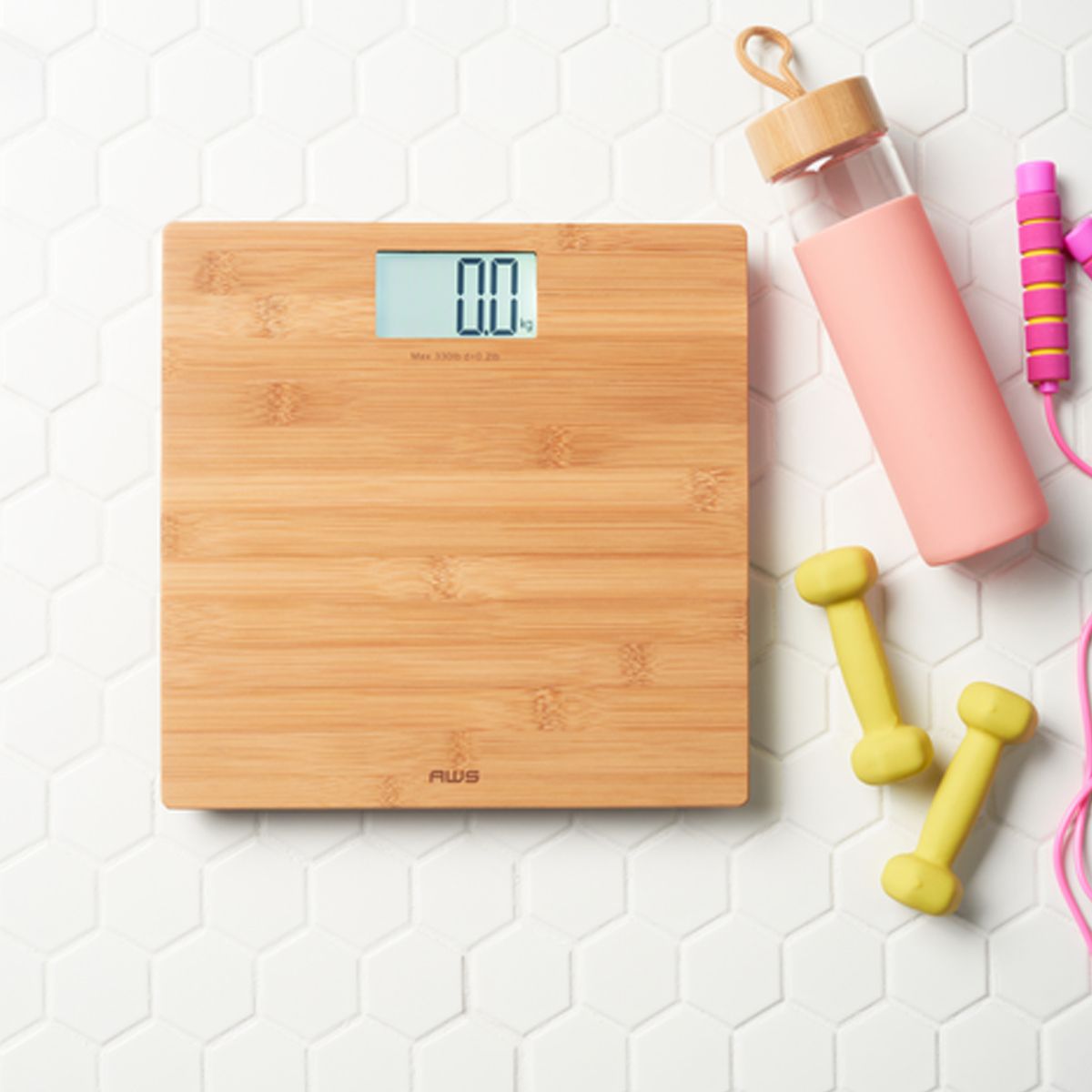 330ECO BAMBOO DIGITAL BATHROOM SCALE 330LBS
