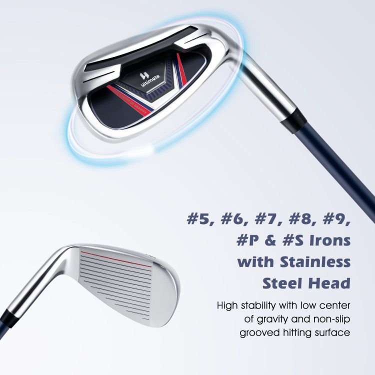 11 Pieces Complete Golf Club Package Set