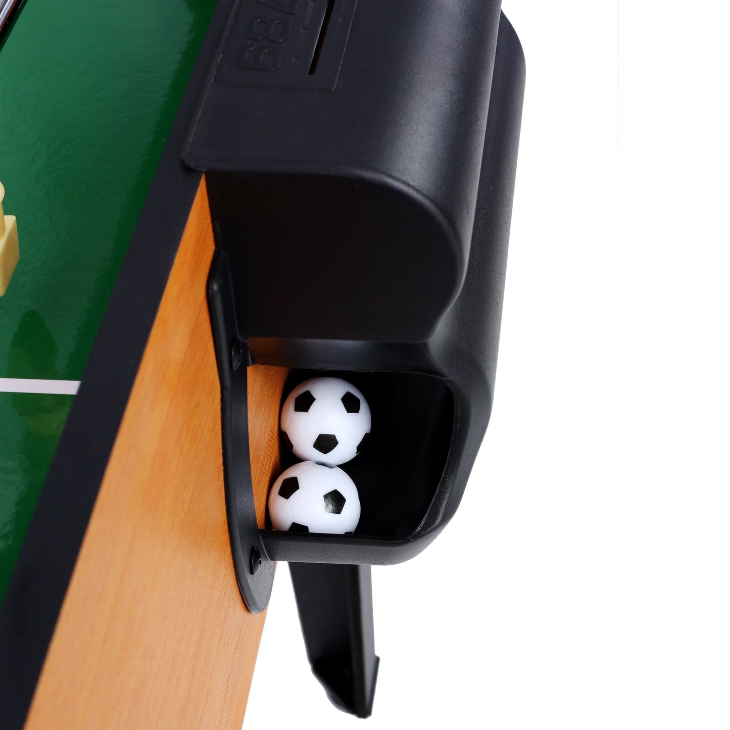 5-in-1 Multi-Game Table - Billiards, Push Hockey, Foosball, Ping Pong, and Basketball brown /blue