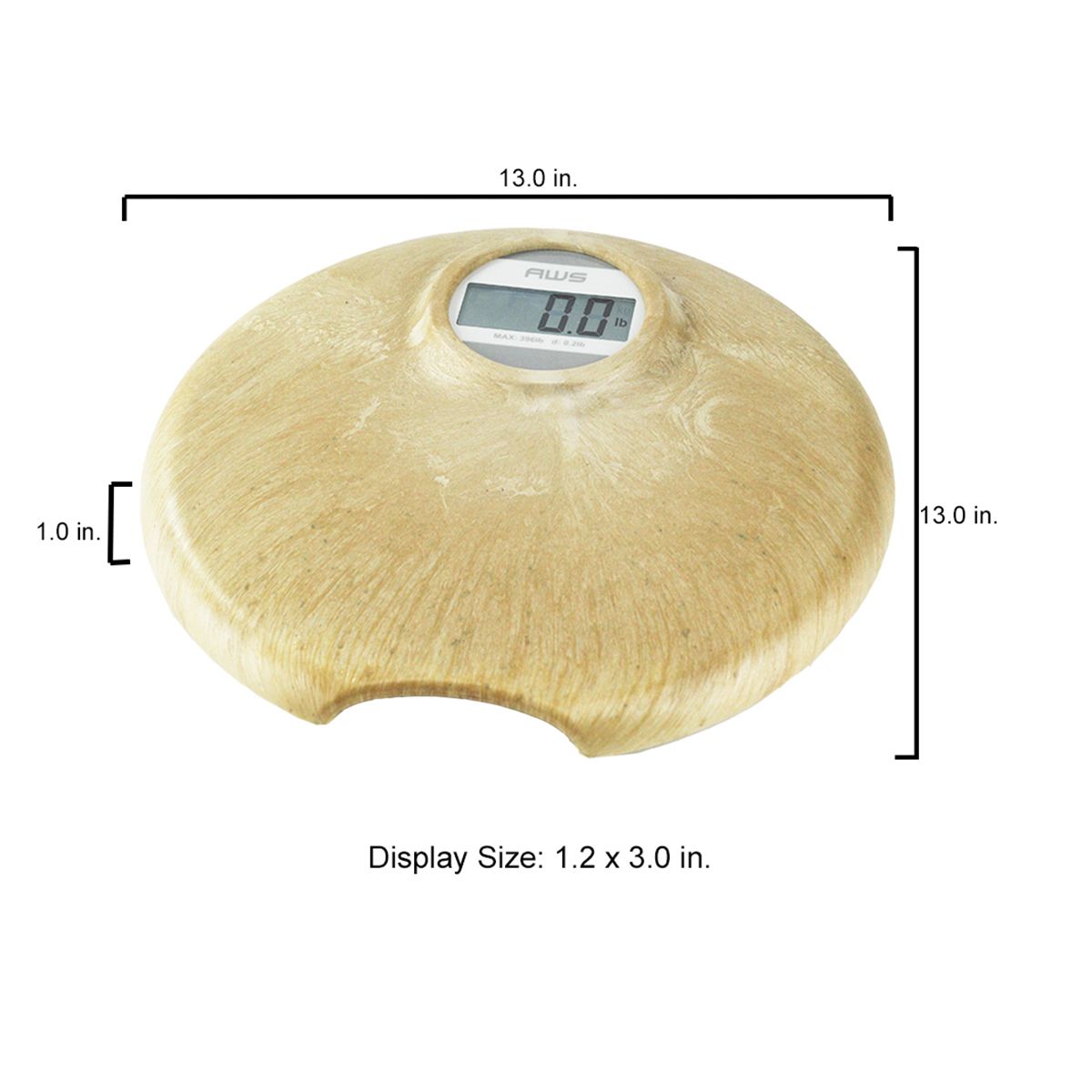 Eco-Friendly Biodegradable Bathroom Scale 396Lbs - Sustainable Weight Measurement