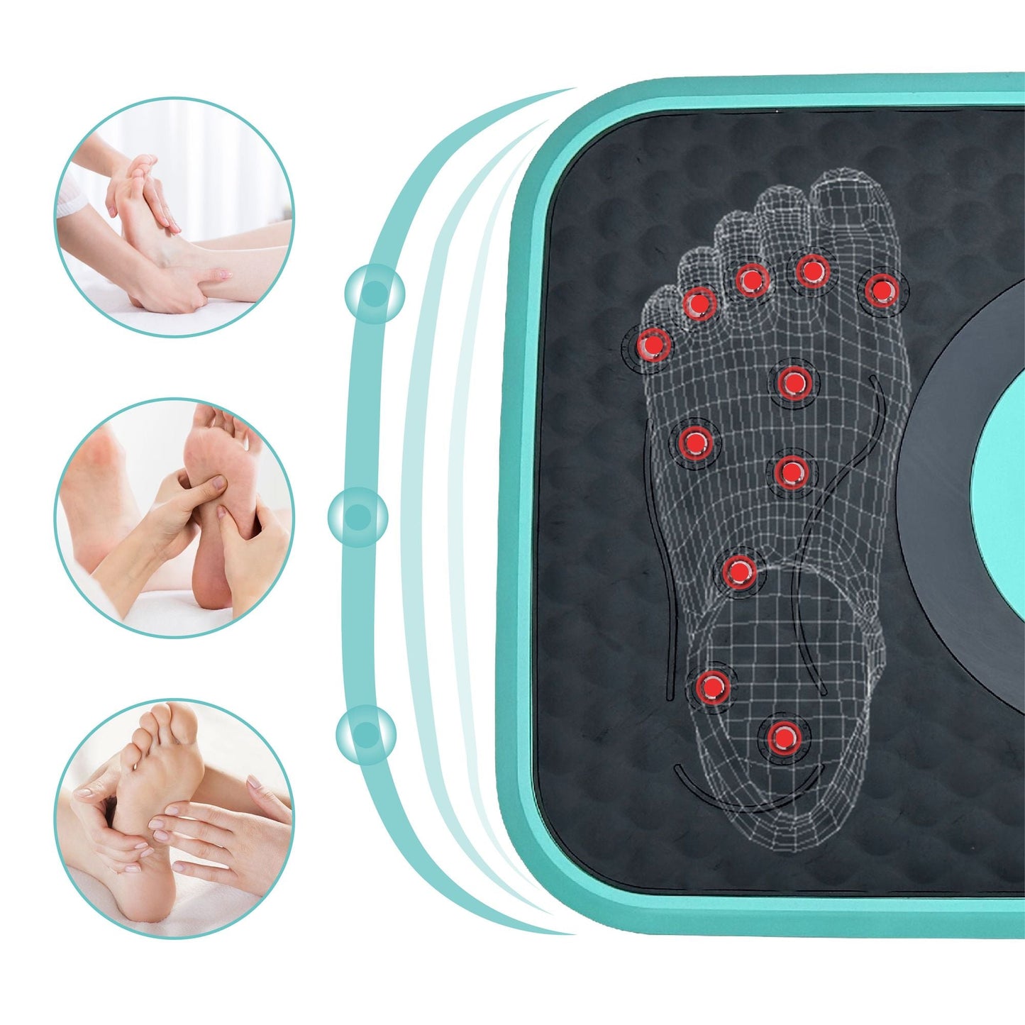 Vibration Plate Fitness Platform, Whole Body Exercise Machine for Lymphatic Drainage, Shaking Workout Board with 120 Speed Levels, Fat Burner and Weight Loss Equipment for Men and Women.