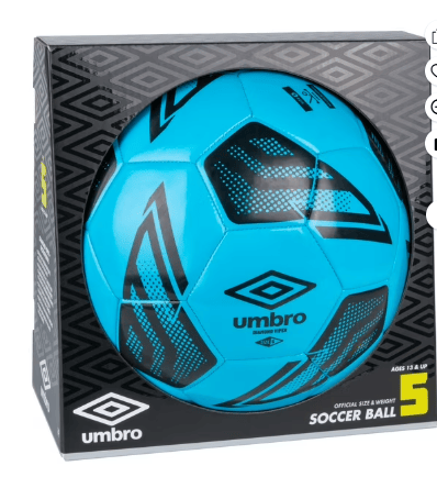 Umbro Diamond Viper Size 5 Soccer Ball, Blue