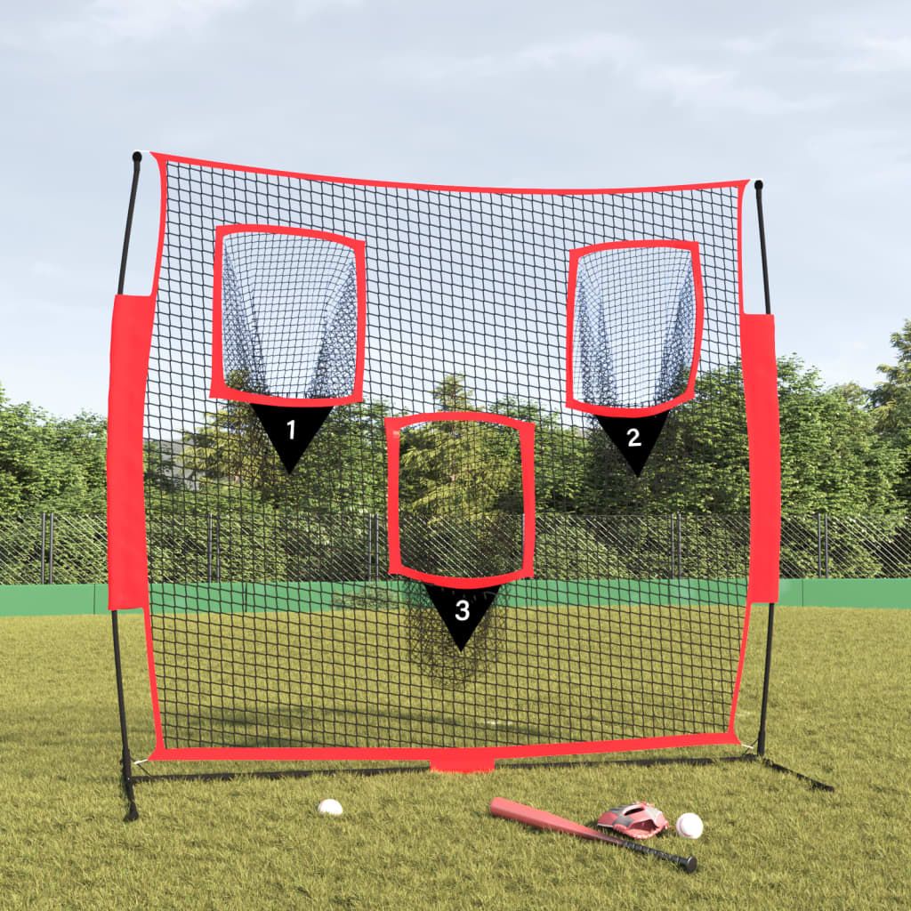 Portable Baseball and Softball Hitting Net large Triple Practice Net for Hitting, Batting, Throwing, Pitching and Backstop,Perfect for Solo or Team,Easy Set Up and Carrying