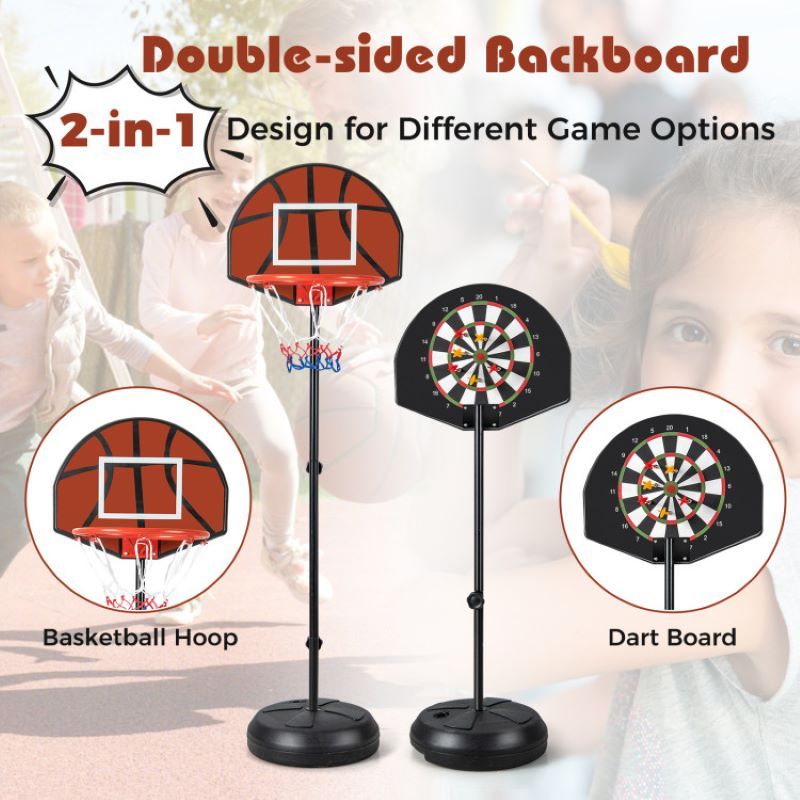 Indoor Outdoor Basketball Hoop for Garden & Backyard