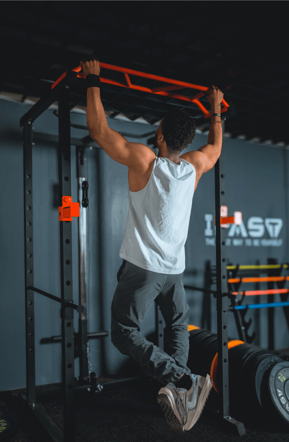 1000Lbs Capacity Multi-functional Power Cage, Home Adjustable Pullup Squat Rack Comprehensive Fitness Barbell Rack