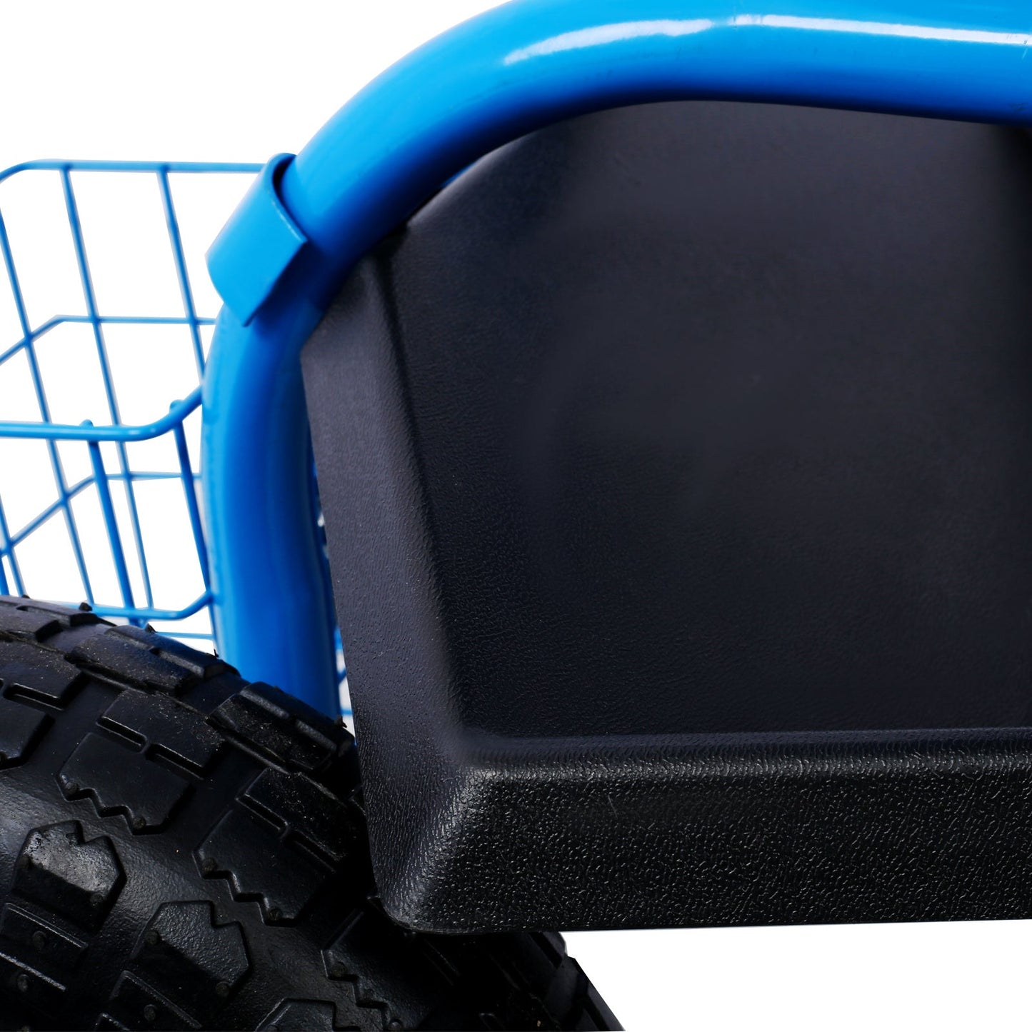 Rolling Garden Scooter Garden Cart Seat with Wheels and Tool Tray, 360 Swivel Seat,Blue
