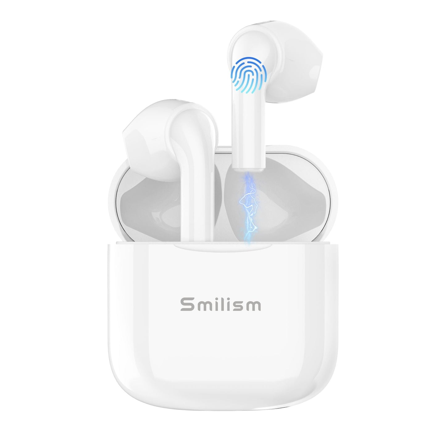 TWS Wireless Earbuds 5.0, 14.2mm HIFI Speaker Super mini design Touch Control in-Ear Headphones with Noise Reduction, Hi-Fi Stereo Audio, 15hours Type-C Quick Charging Case Waterproof