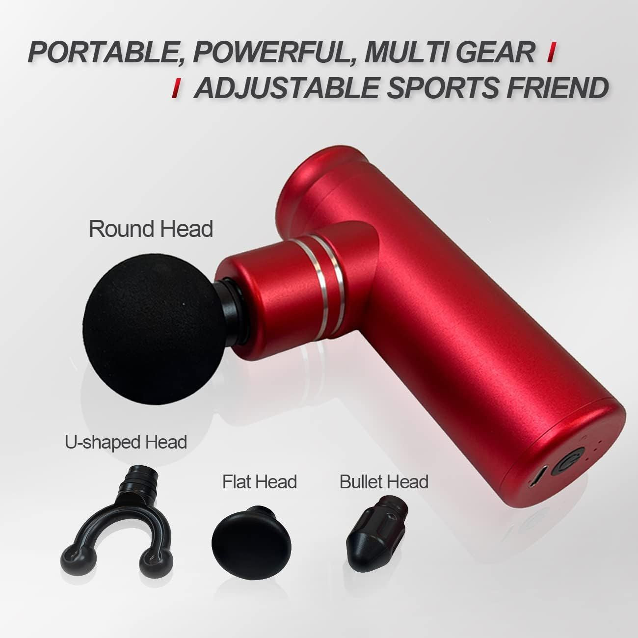 Professional Muscle Therapy Massage Gun - Deep Tissue Relief with 3 Speeds & 4 Attachments for Home & Gym