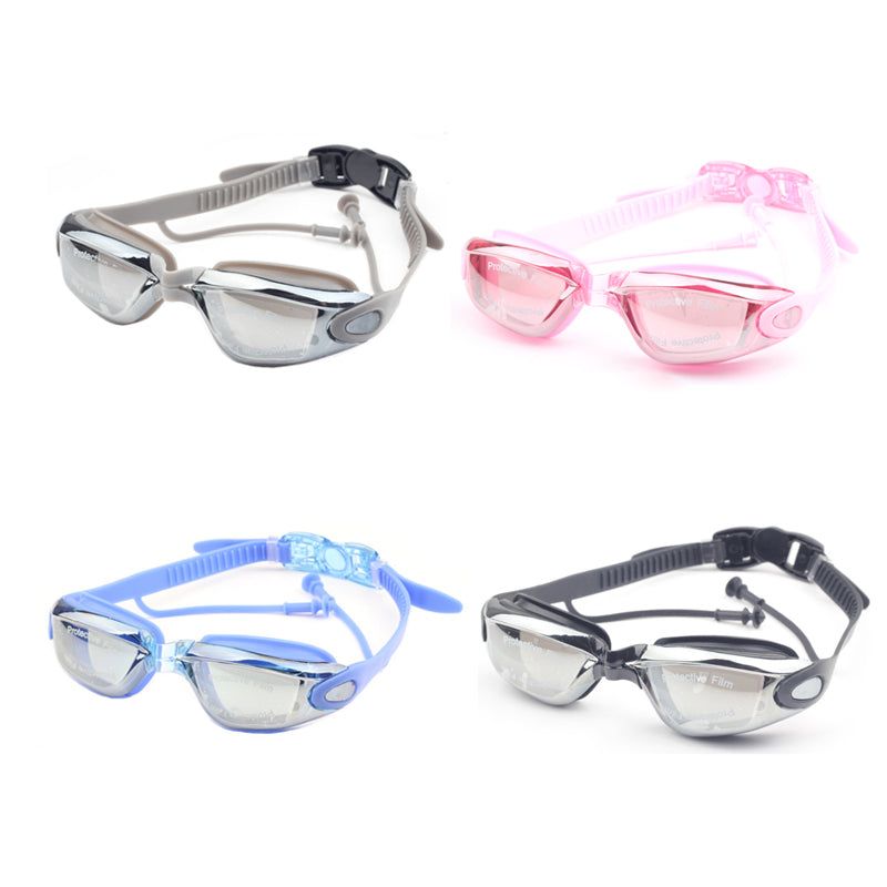 Go Goggles Premium Swimming Glasses with Comfortable Ear Plugs
