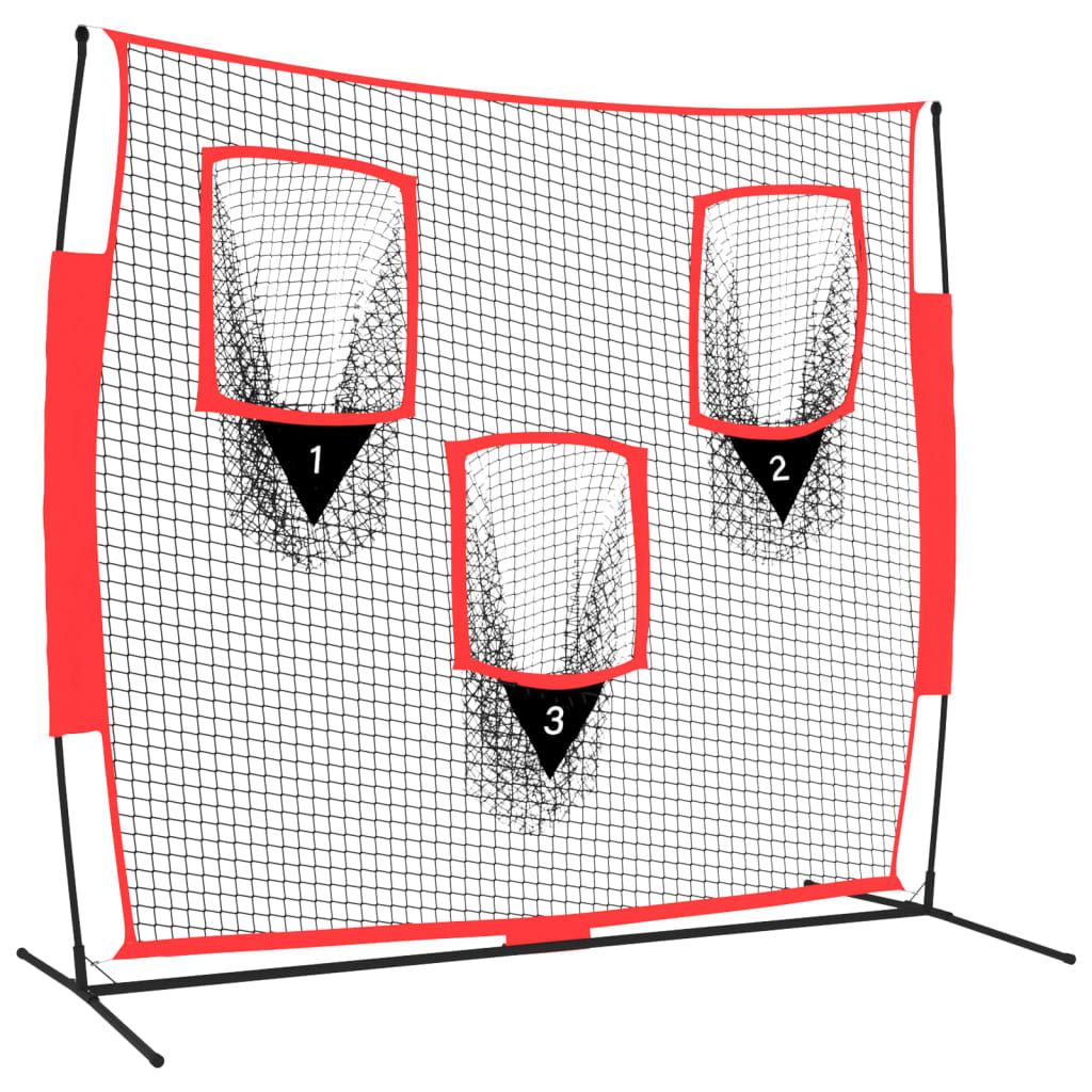 Portable Baseball and Softball Hitting Net large Triple Practice Net for Hitting, Batting, Throwing, Pitching and Backstop,Perfect for Solo or Team,Easy Set Up and Carrying