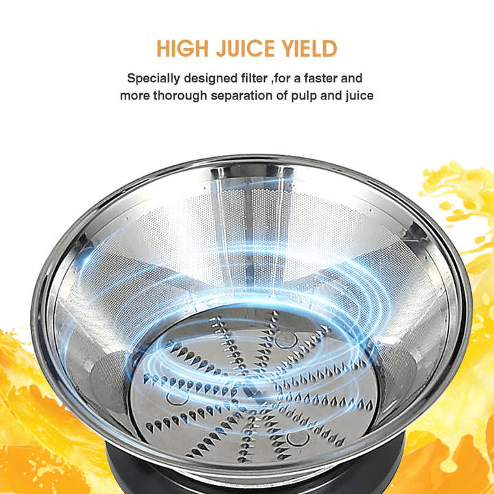 Modern 900W Kitchen Juicer - Compact and Efficient for Quick Fruit and Veg Juicing at Home