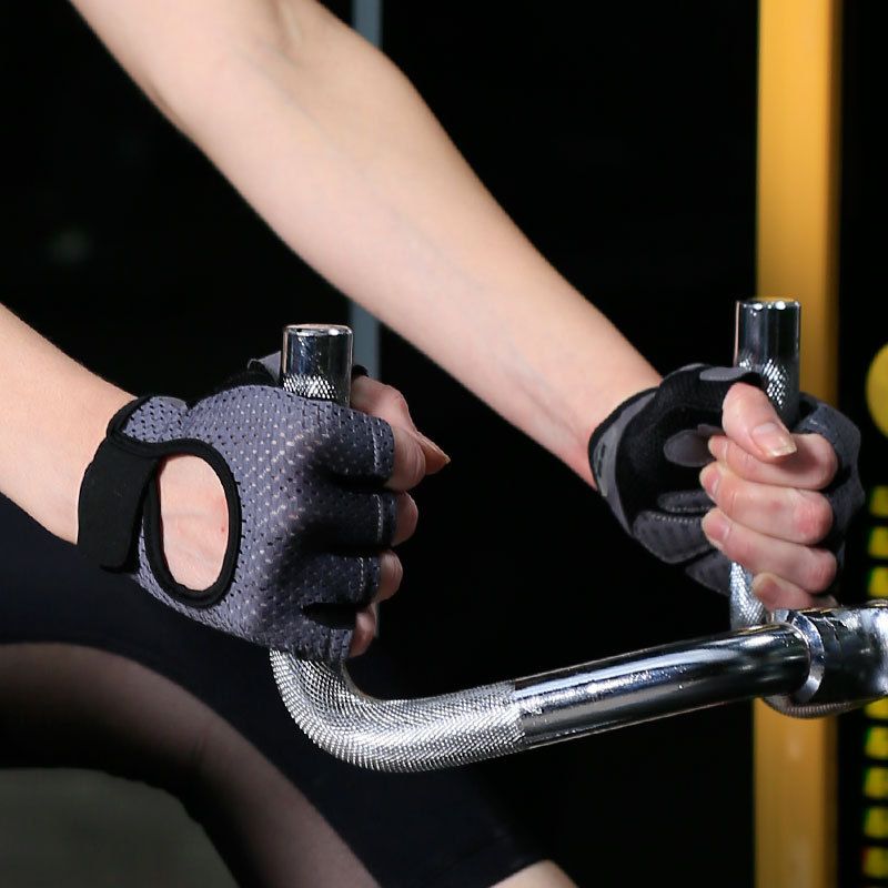 Gym Gloves, Women Yoga Weightlifting gloves Breathable Half Finger Anti-Slip Pad Bicycle Cycling Glove Sport Exercise Equipment