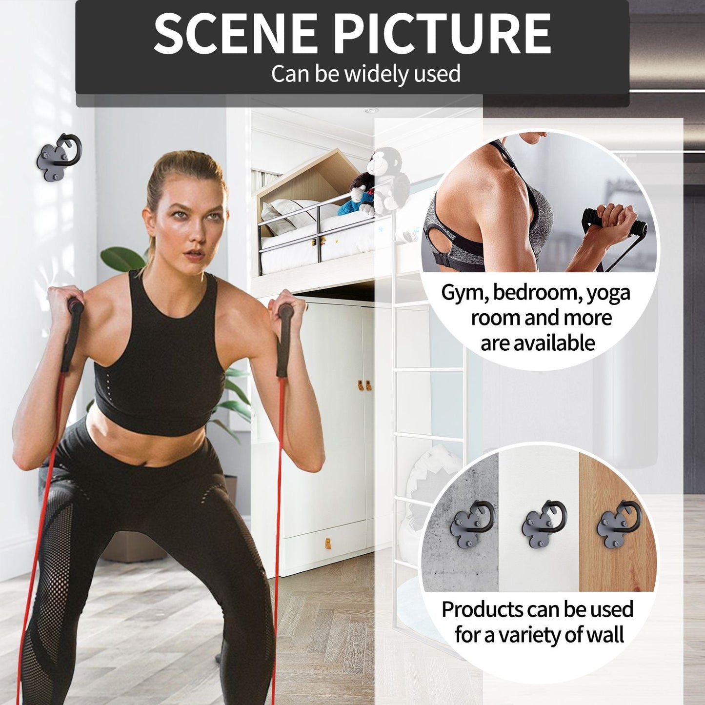 Resistance band wall anchor, exercise hook set door gym fitness strength strength training Preferred merchant service providers include SpeedX.UNIUNI.Amazon.USPS