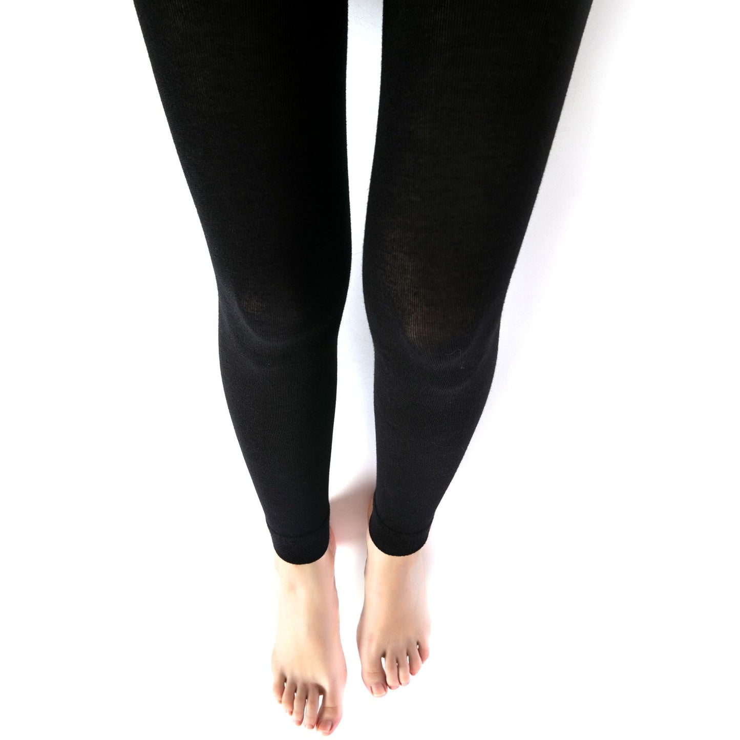 Black Thermal Leggings for Women Microfiber Soft Stretchy Full Winter seamless Warm Tight Leggings