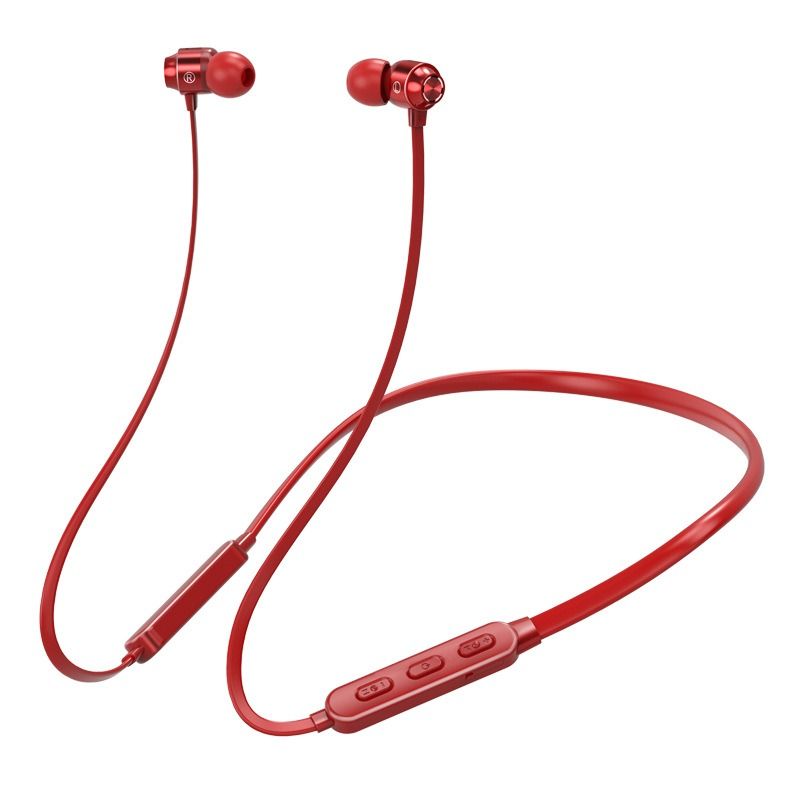 Neck-mounted Wireless earbuds Sports Headphones Neck Bluetooth 5.3 In-Ear Metal Earphones