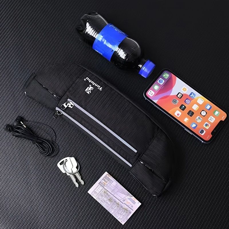 Unisex running belt Waist Bag; Multifunctional Elastic Phone Belt Bag; flip belt Equipment for Outdoor Sports Running