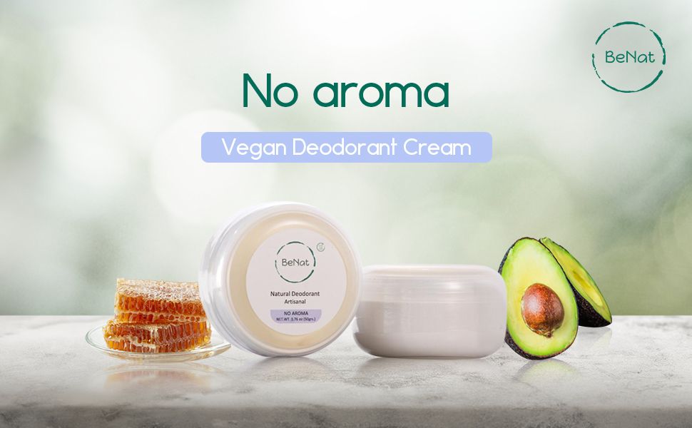Natural Vegan Deodorant Cream - All-Day Freshness & Odor Protection