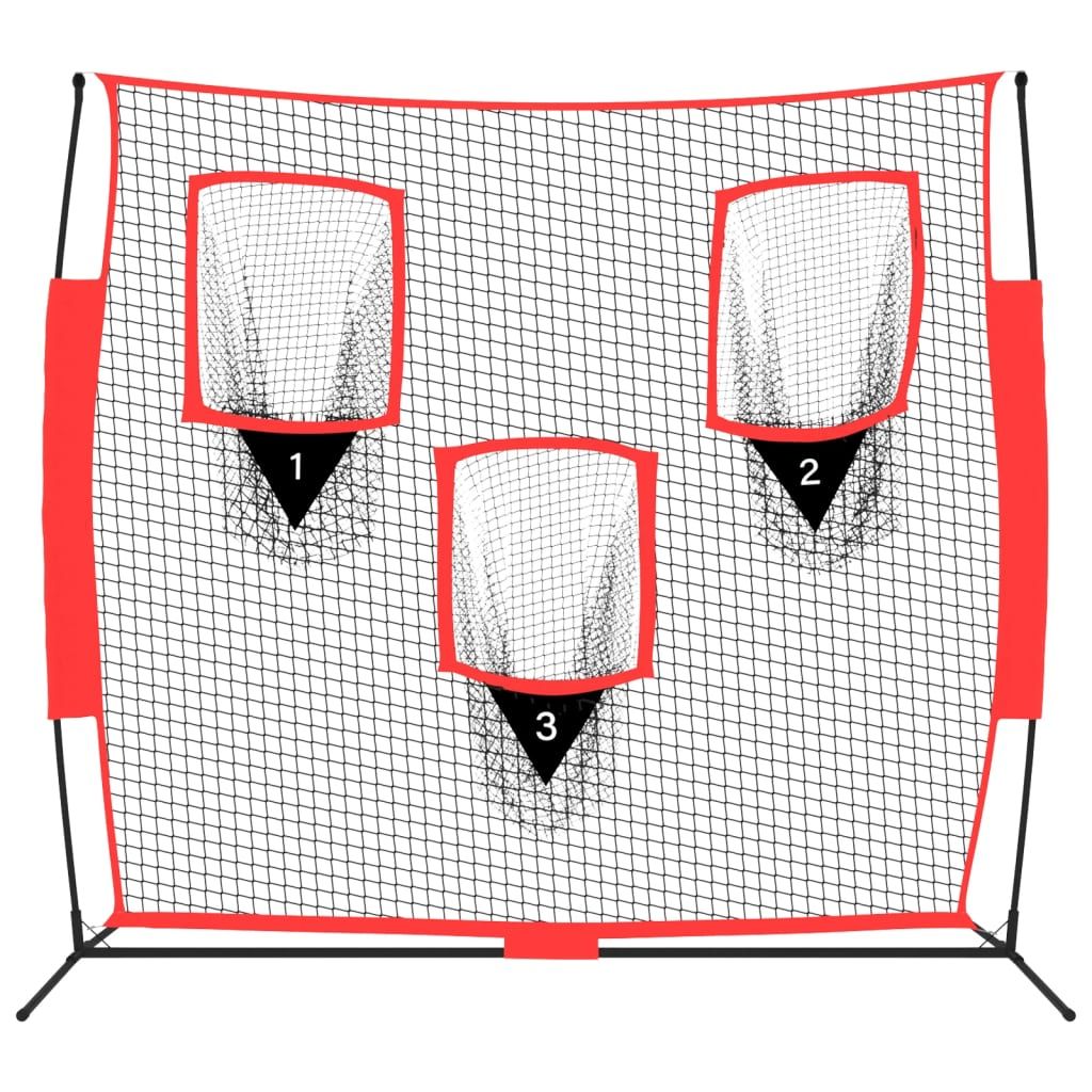 Portable Baseball and Softball Hitting Net large Triple Practice Net for Hitting, Batting, Throwing, Pitching and Backstop,Perfect for Solo or Team,Easy Set Up and Carrying