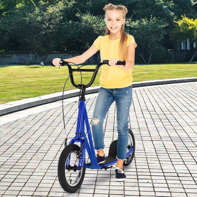 Height Adjustable hoverboard Kid Scooter with 12 Inch Air Filled Wheel