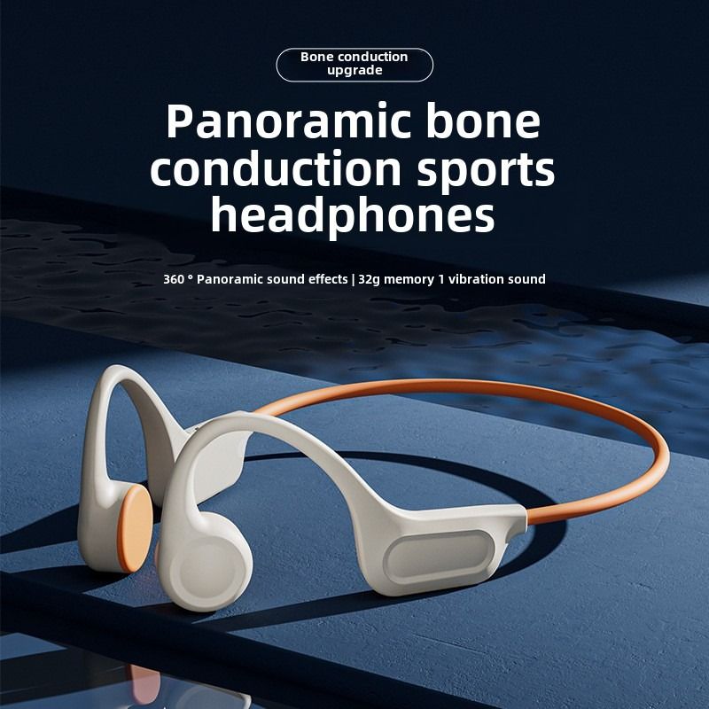 Bluetooth headset 32G memory earbuds not into the ear sports running anti-drop headphones