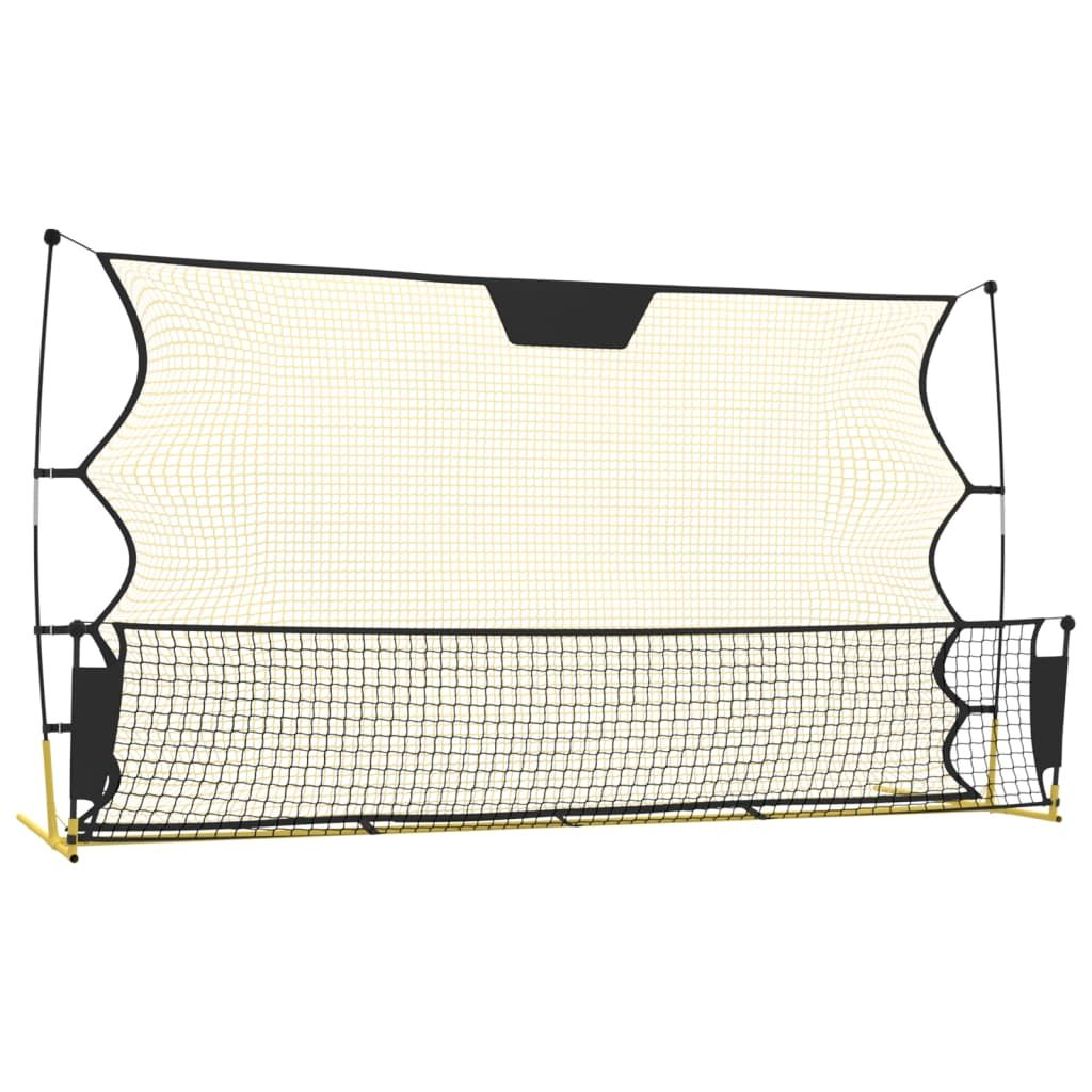 Football Rebounder Net Black and Yellow 72"x33.5"x47.2" Polyester