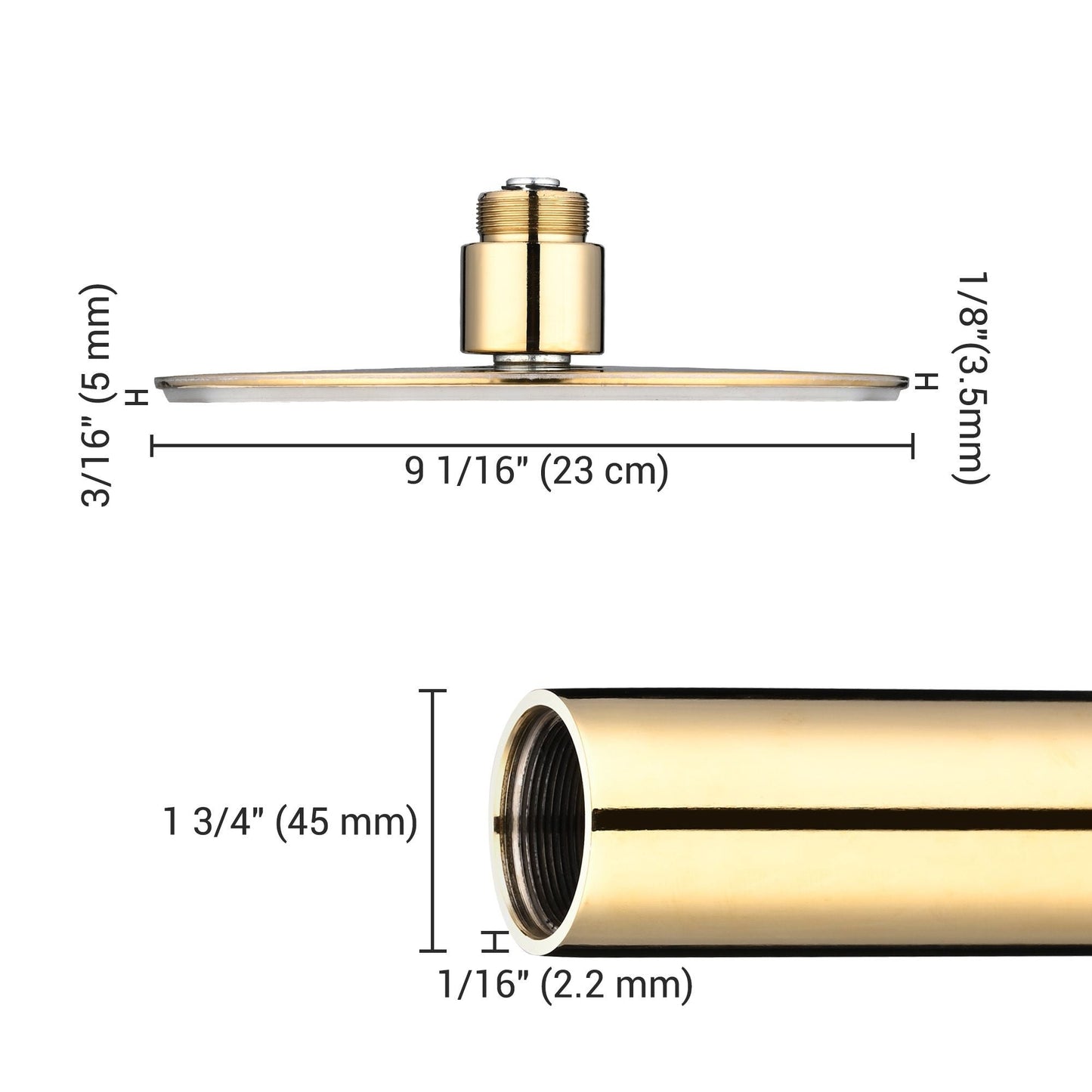 9.25FT Dance Pole, Golden stripper pole