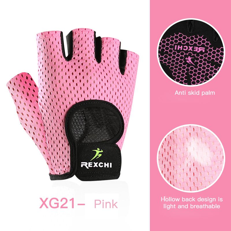 Weightlifting gloves Yoga Training gloves Sports gym gloves Thin Non-slip Half Finger Cycling Gloves Equipment