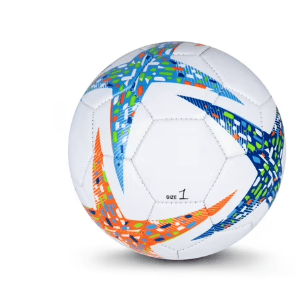 Athletic Works 6-inch Mini Size 1 Recreational Soccer Ball, Blue/Orange