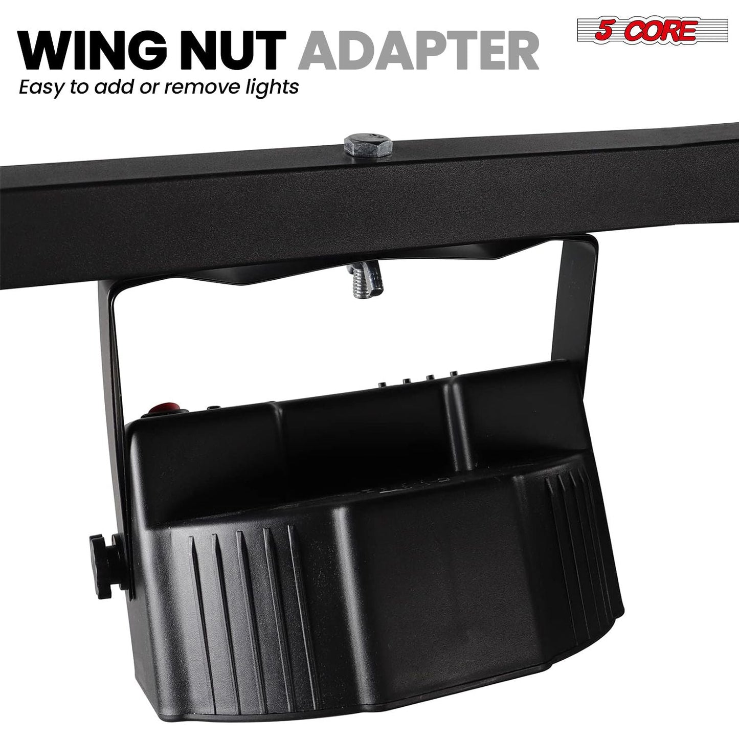 5 Core DJ Lighting T Bar 4 Party Lights 2Pc 39 Inch Extension Crossbar Tbar Mount w 66 lbs Capacity