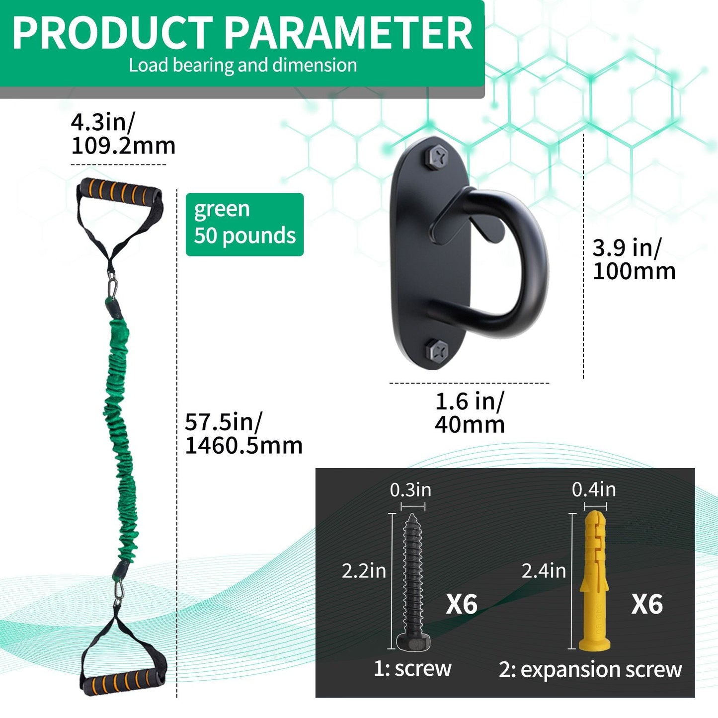 Heavy-Duty Wall Anchor Resistance Bands for Safe Home Gym Training